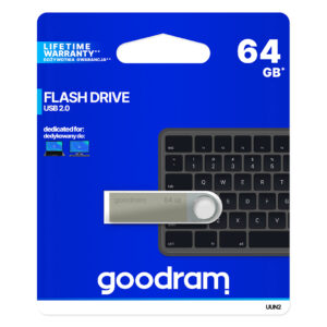 GOODRAM  UUN2 Pendrive - 64GB USB 2.0 sidabro spalvos - Image 3
