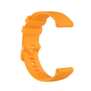 Universali silikoninė apyrankė 22mm design 1 oranžinės spalvos - Image 2