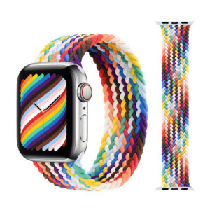 Pinta apyrankė skirta Apple Watch 42/44/45/49 design 1 multicoloraudonos spalvos - Image 2