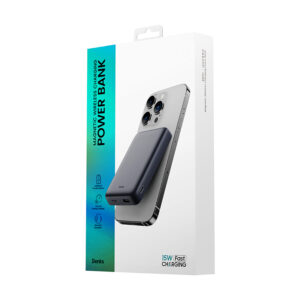 Benks Power bank 10000mAh MP07 - USB + Type C - magnetic with induction charging rožinės spalvos - Image 9