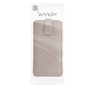 WONDER Deko Pouch dėklas (Size M) skirtas Apple iPhone 5/Nokia 215 4G/225/5310 2020 cappuccino - Image 7