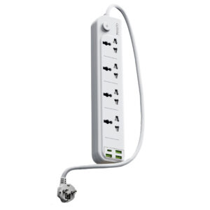 Yesido Power strip MC20 - 4 outlets 230V + 3xUSB + Type C - 2 ms baltos spalvos - Image 2