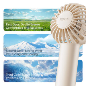 Rock Fan Air Bubble Mini 2000mAh beige - Image 2