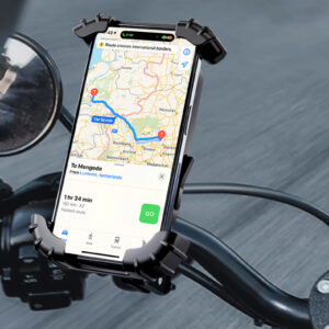Rock telefono laikiklis dviračiui į handlebar juodos spalvos - Image 3