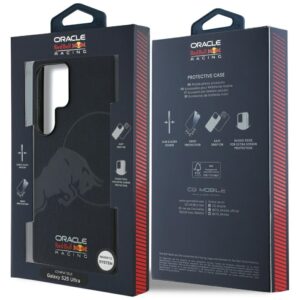 RED BULL Leather Meshed Debossed Bull MagSafe skirtas Samsung Galaxy S25 Ultra navy - Image 8