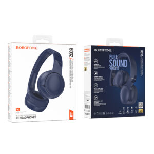 Borofone ausinės BO32 Show bluetooth mėlynos spalvos - Image 4