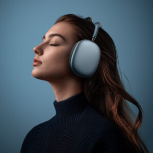 Borofone ausinės su lankeliu ant galvos BO35 Adorable bluetooth mėlynos spalvos - Image 4
