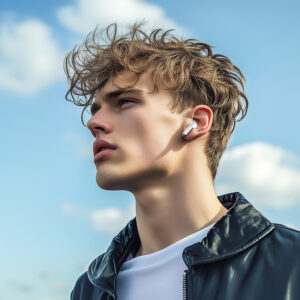 Borofone ausinės Bluetooth TWS BW88 Deep Rhyme baltos spalvos - Image 6