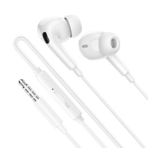 Borofone ausinės BM100 Pro Fuente su mikrofonu baltos spalvos - Image 4