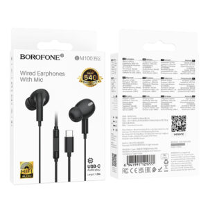 Borofone ausinės BM100 Pro Fuente su mikrofonu Typ C (DAC) juodos spalvos - Image 6