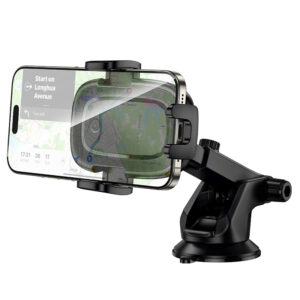 Borofone automobilinis laikiklis BH223 Follower su belaidžiu įkrovimu juodos spalvos - Image 3