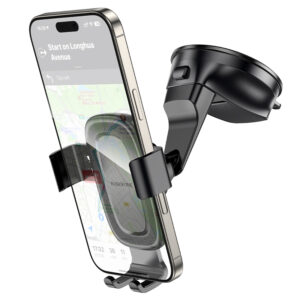 Borofone automobilinis laikiklis BH130 Follower juodos spalvos - Image 3