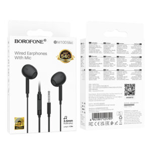 Borofone ausinės BM100 Max Fuente su mikrofonu juodos spalvos - Image 5