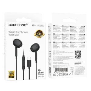 Borofone ausinės BM100 Max Fuente su mikrofonu Typ C (DAC) juodos spalvos - Image 5