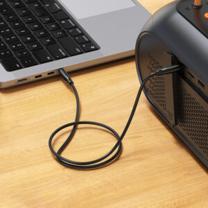 Borofone Kabelis AUX BL26 Standard - jack 3,5mm na jack 3,5mm - 1 metr juodos spalvos - Image 4