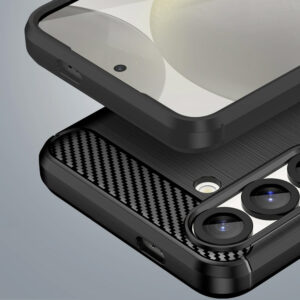 Carbon dėklas skirtas Oppo Reno 12 F 5G juodos spalvos - Image 3