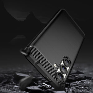 Carbon dėklas skirtas Oppo Reno 12 F 5G juodos spalvos - Image 4