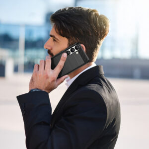 Carbon dėklas skirtas Realme 14 Pro Plus 5G juodos spalvos - Image 5