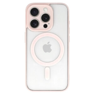 Acrylic Color Magsafe Dėklas skirtas Apple iPhone 16e rožinės spalvos - Image 2