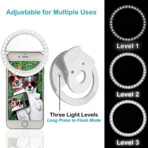 Ring lamp for selfie white + USB to Micro USB cable - Image 3
