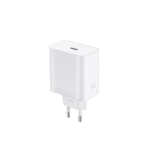 OnePlus SUPERVOOC 80W USB-A kelioninis įkroviklis baltos spalvos