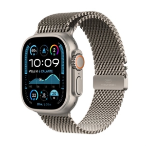 Išmanusis laikrodis Apple Watch Ultra 2 (2024) natural titanium 49mm 4G natural titanium milanese loop Size M - Image 1