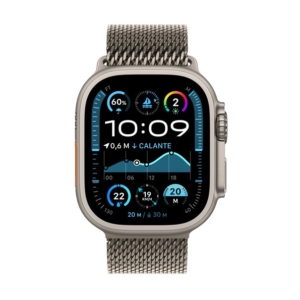 Išmanusis laikrodis Apple Watch Ultra 2 (2024) natural titanium 49mm 4G natural titanium milanese loop Size M - Image 2