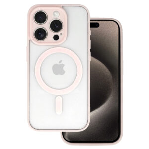 Acrylic Color Magsafe Dėklas skirtas Apple iPhone 16e rožinės spalvos - Image 1