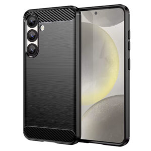 Carbon dėklas skirtas Samsung Galaxy A35 5G juodos spalvos