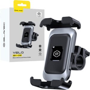 Blavec telefono laikiklis dvieačiui BV-02 Velo (BV02-HSB) srebrno-juodos spalvos