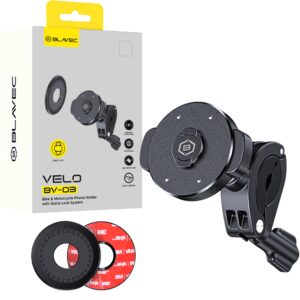 Blavec telefono laikiklis dvieačiui BV-03 Velo Quick Lock Magsafe (BV03-QLMHB) juodos spalvos