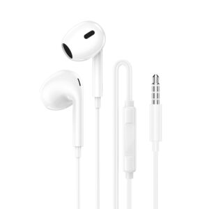 Borofone ausinės BM100 Max Fuente su mikrofonu baltos spalvos - Image 1