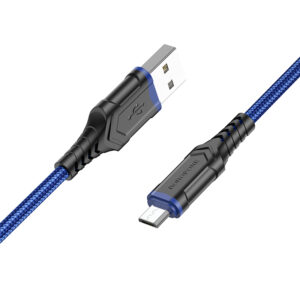 Borofone Kabelis BX67 - USB į Micro USB - 2,4A 1 m blue - Image 1