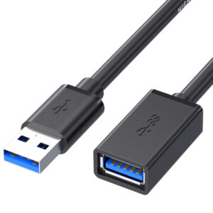 Extension kabelis - USB į USB 3.0 - 5 metres juodos spalvos - Image 1