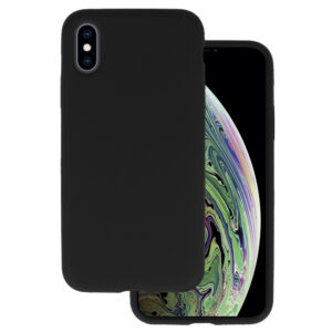 Silicone Lite dėklas skirtas Apple iPhone X/XS juodos spalvos - Image 1