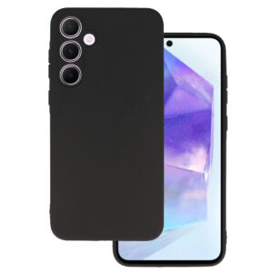 Back dėklas MATT skirtas Samsung Galaxy A55 5G juodos spalvos