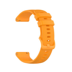 Universali silikoninė apyrankė 22mm design 1 oranžinės spalvos - Image 1