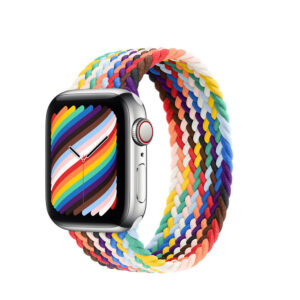 Pinta apyrankė skirta Apple Watch 42/44/45/49 design 1 multicoloraudonos spalvos - Image 1