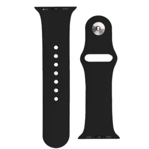 Silicone Apyrankė APS skirta Apple Watch 38/40/41mm Apyrankė Watch Bracelet - juodos spalvos - Image 1