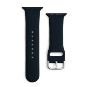 Silicone Apyrankė APS skirta Apple Watch 38/40/41mm Apyrankė Watch Bracelet - juodos spalvos - Image 1