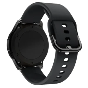 Silicone Apyrankė TYS band skirta Samsung Galaxy Watch 40 / 41 / 42 / 43 / 44 mm - juodos spalvos
