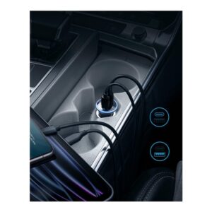 Automobilinis įkroviklis Anker USB Type C/Type A 30W - Image 3