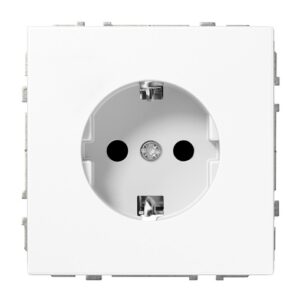 Kištukinis lizdas LIREGUS MODERN, su įž.,mat. baltos spalvos