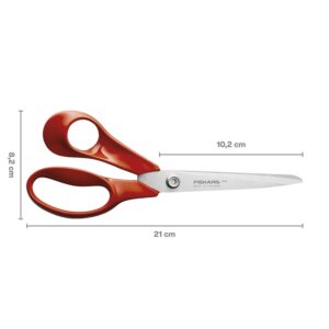 Žirklės Fiskars, kairiarankiams, raudona - Image 1