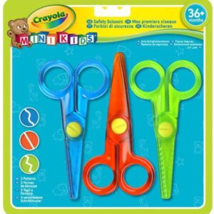 Žirklės Crayola, vaikiškos, mėlyna/raudona/žalia