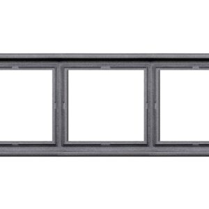 Trivietis rėmelis LIREGUS MODERN, juodos matinės spalvos