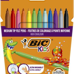 Flomasteriai Bic Kids Couleur, vienpusiai, 12 vnt. - Image 1