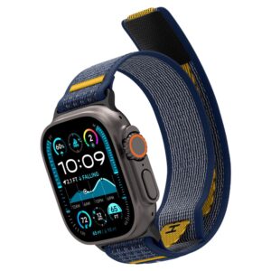 Mėlyna apyrankė Apple Watch 6 / 7 / 8 / 9 / 10 / SE / Ultra 1 / 2 ( 44 / 45 / 46 / 49 mm) laikrodžiui "Spigen Athlex Air" - Image 11