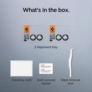 Juoda kameros apsauga Samsung Galaxy Flip 7 telefonui "Spigen Optik Pro HD GLAS.TR ”EZ FIT” 2-Pack" - Image 12