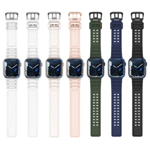 Apyrankė Triple Protection skirta Apple Watch 42 / 44 / 45 / 49 mm band bracelet - juodos spalvos - Image 7